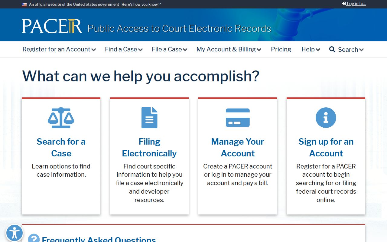 PACER federal criminal court records search for Oregon County cases